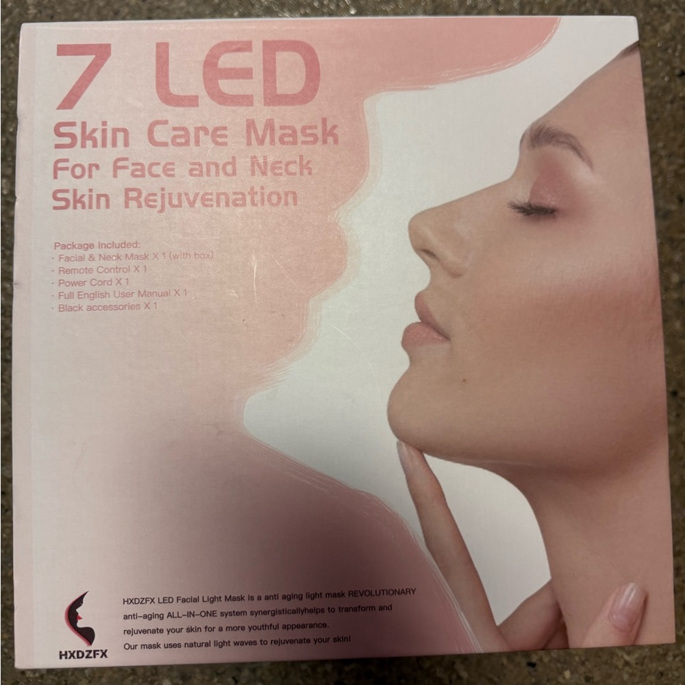 7 LED Skincare Mask - Soft Pink